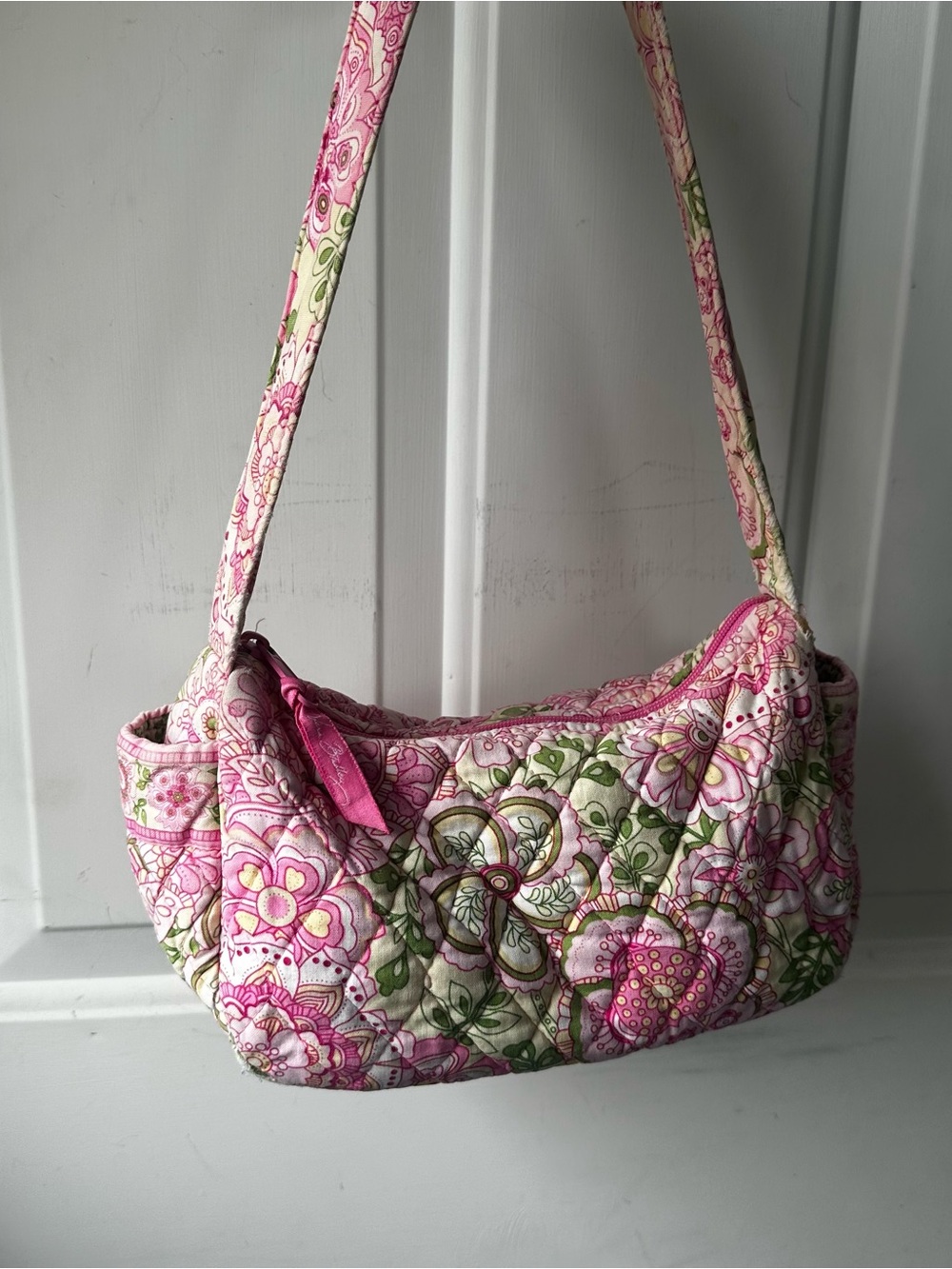 Y2K Vera Bradley Retired Pink Maggie Bag Rare Collectible